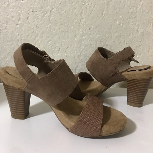 Giani Bernini Tan and Brown heels size 6 - Picture 1 of 8